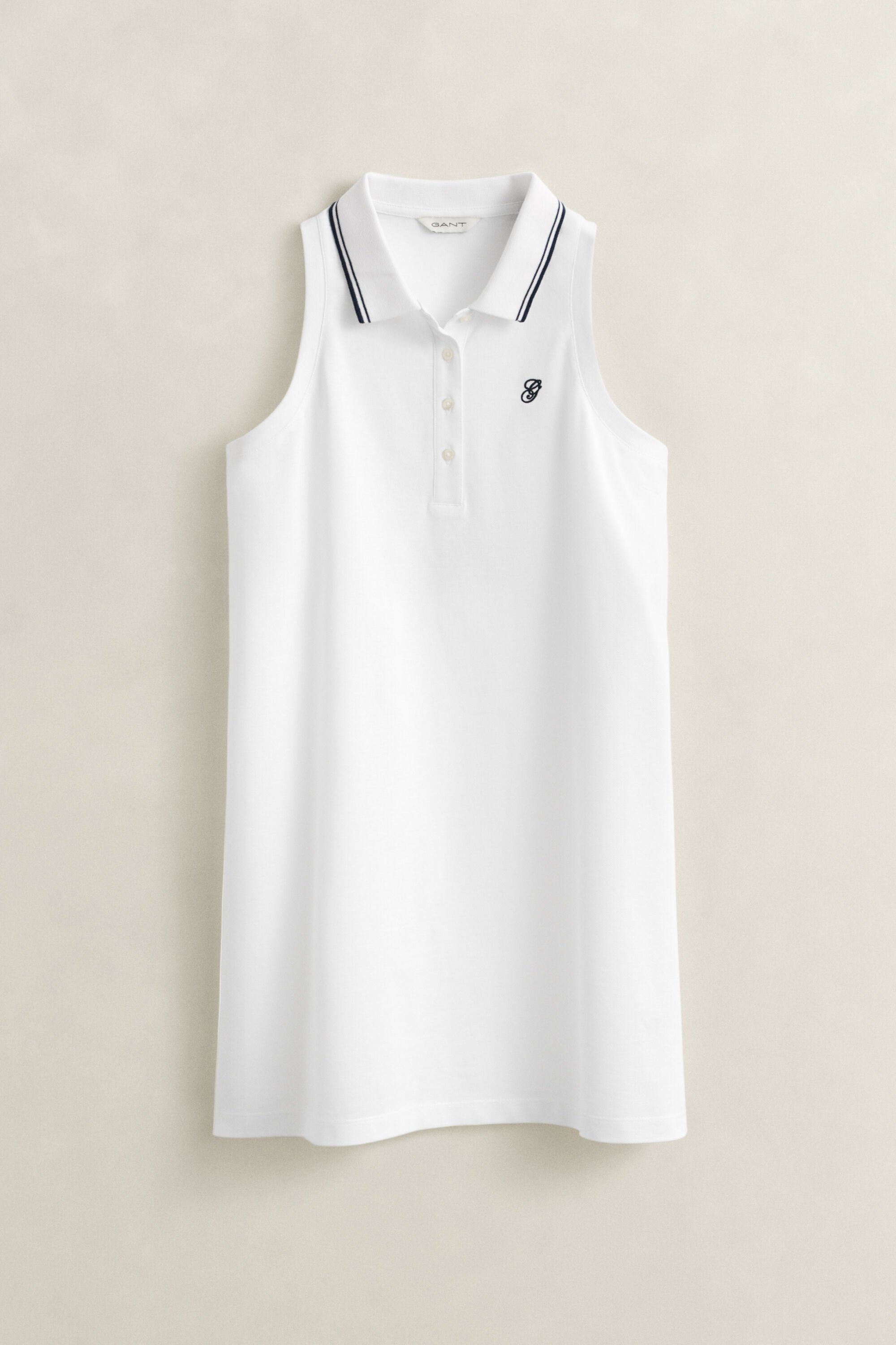 Sleeveless Piqué Polo Dress