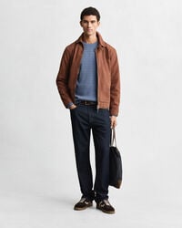 Mini Cable Knit Crew Neck Sweater