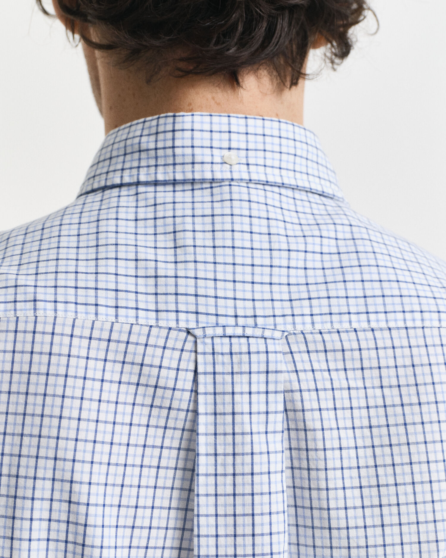 Regular Fit Micro Checked Classic Poplin Shirt