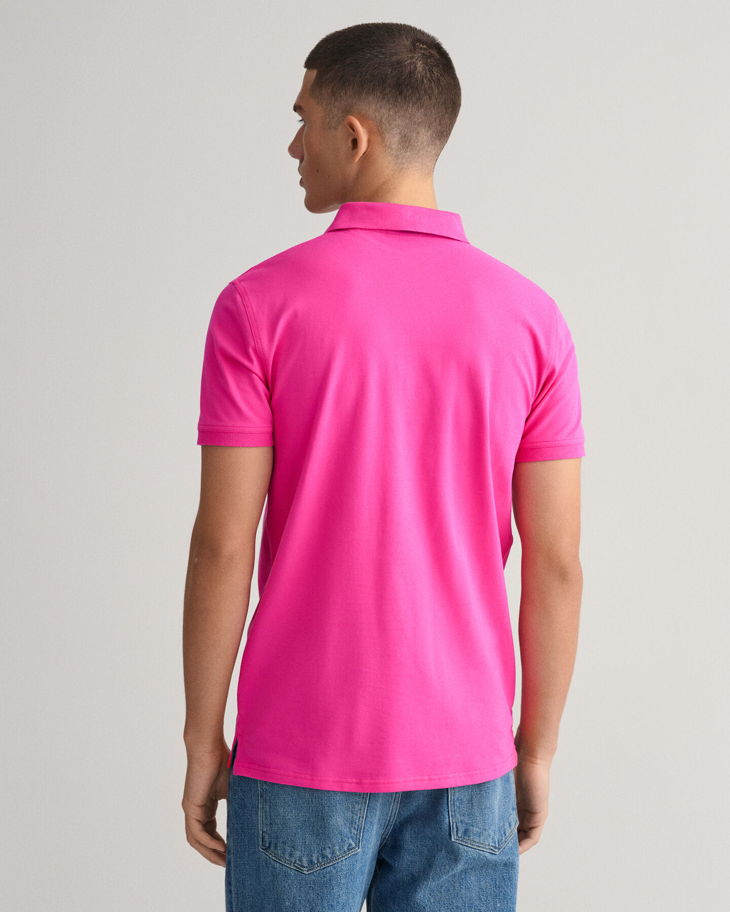 Contrast Collar Piqu&eacute; Polo Shirt