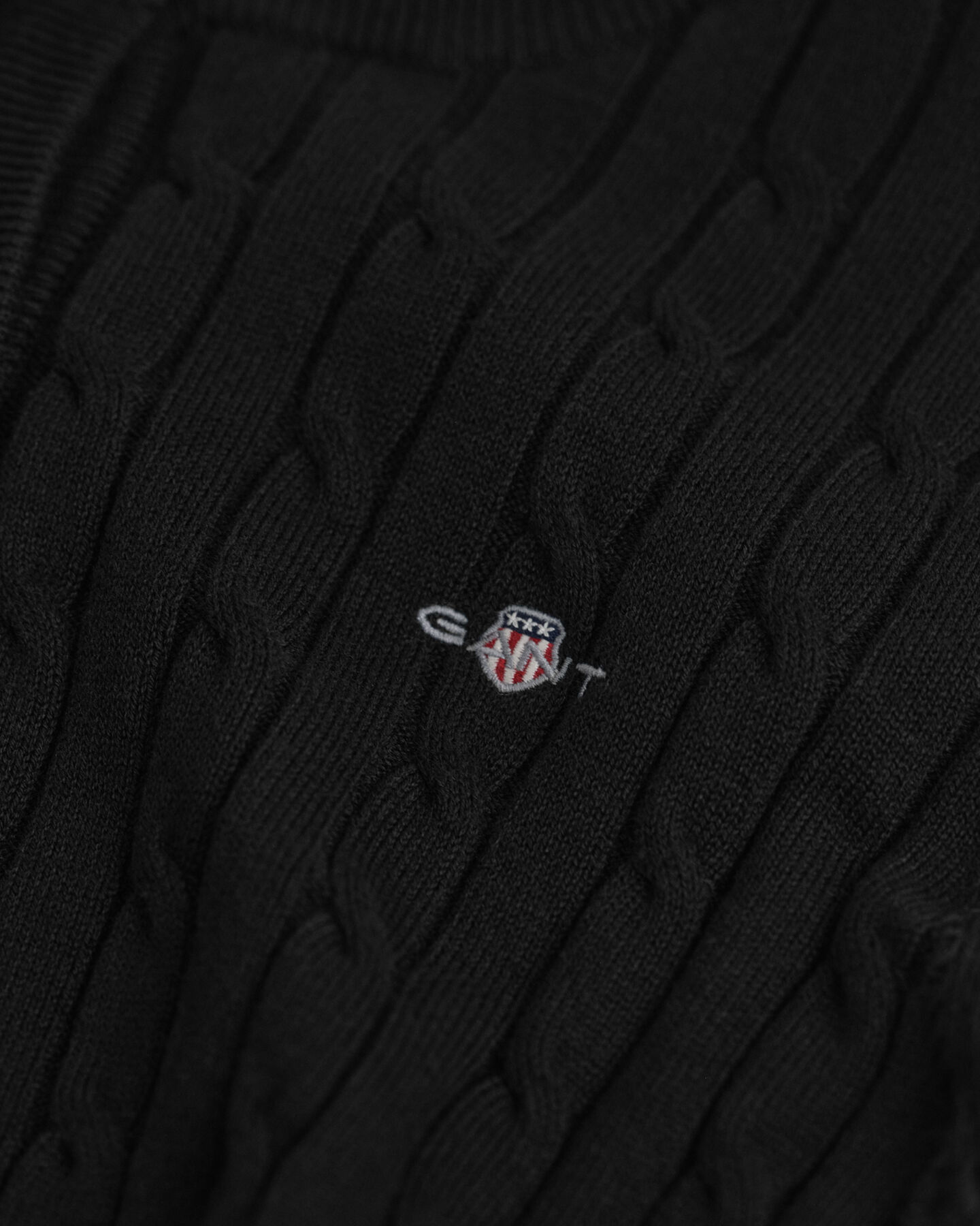 Stretch Cotton Cable Knit Cardigan