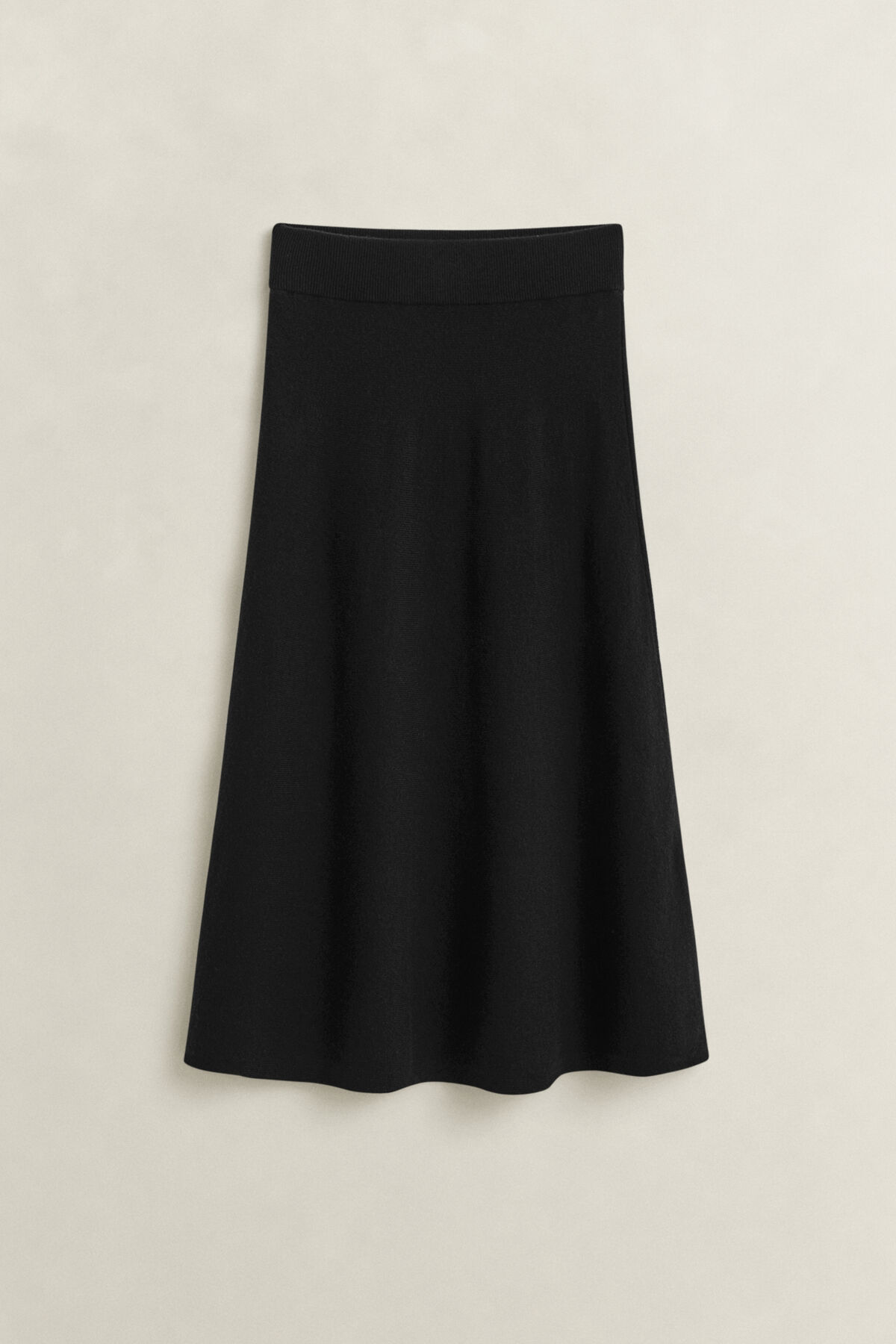 Lambswool Skirt — BLACK