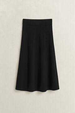 Lambswool Skirt — BLACK 1