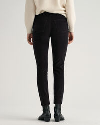 Farla Slim Fit Cropped Corduroy Jeans