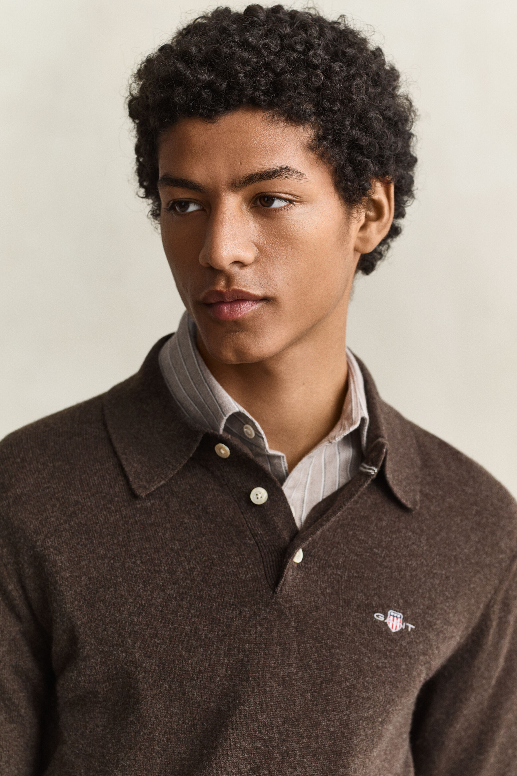 Superfine Lambswool Polo Sweater