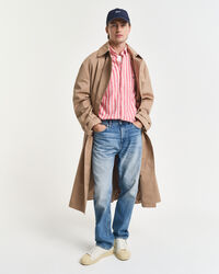 Regular Fit Striped Cotton Linen Shirt