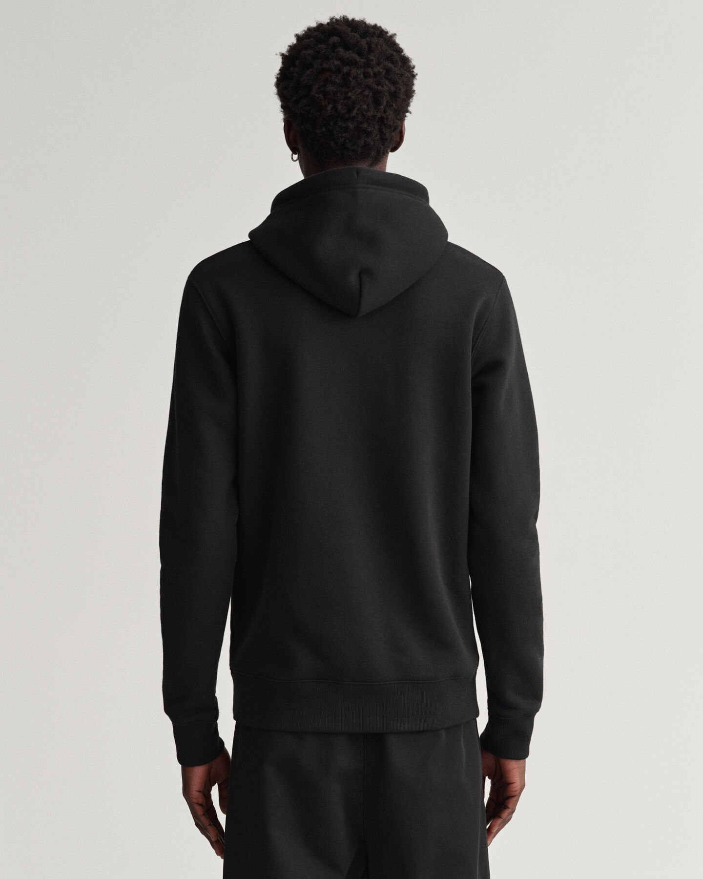 Ardene Man Solid Hoodie For Men in Black, Size, 100% Cotton, Fleece-Lined