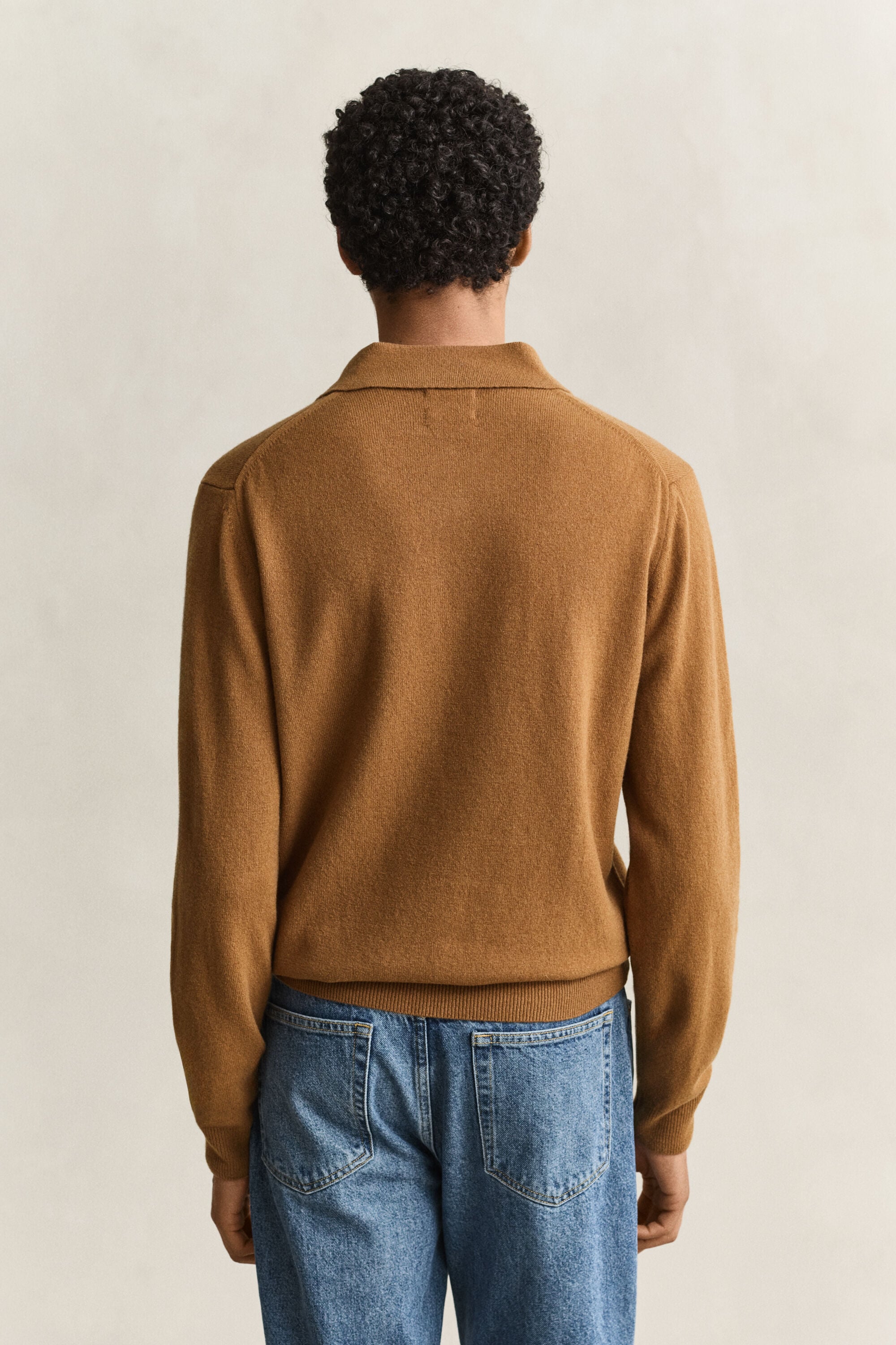 Superfine Lambswool Polo Sweater