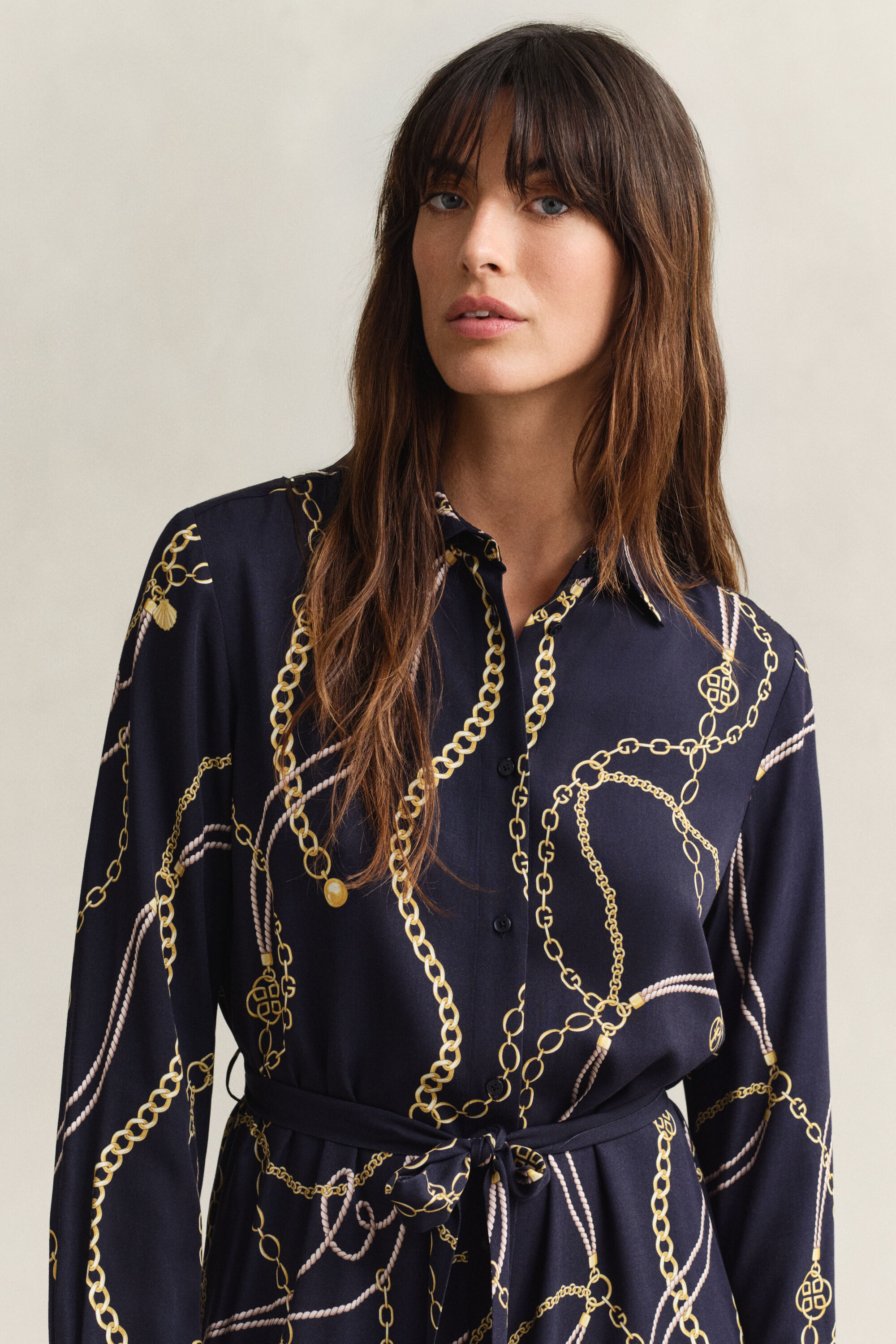 Printed Shirt Dress