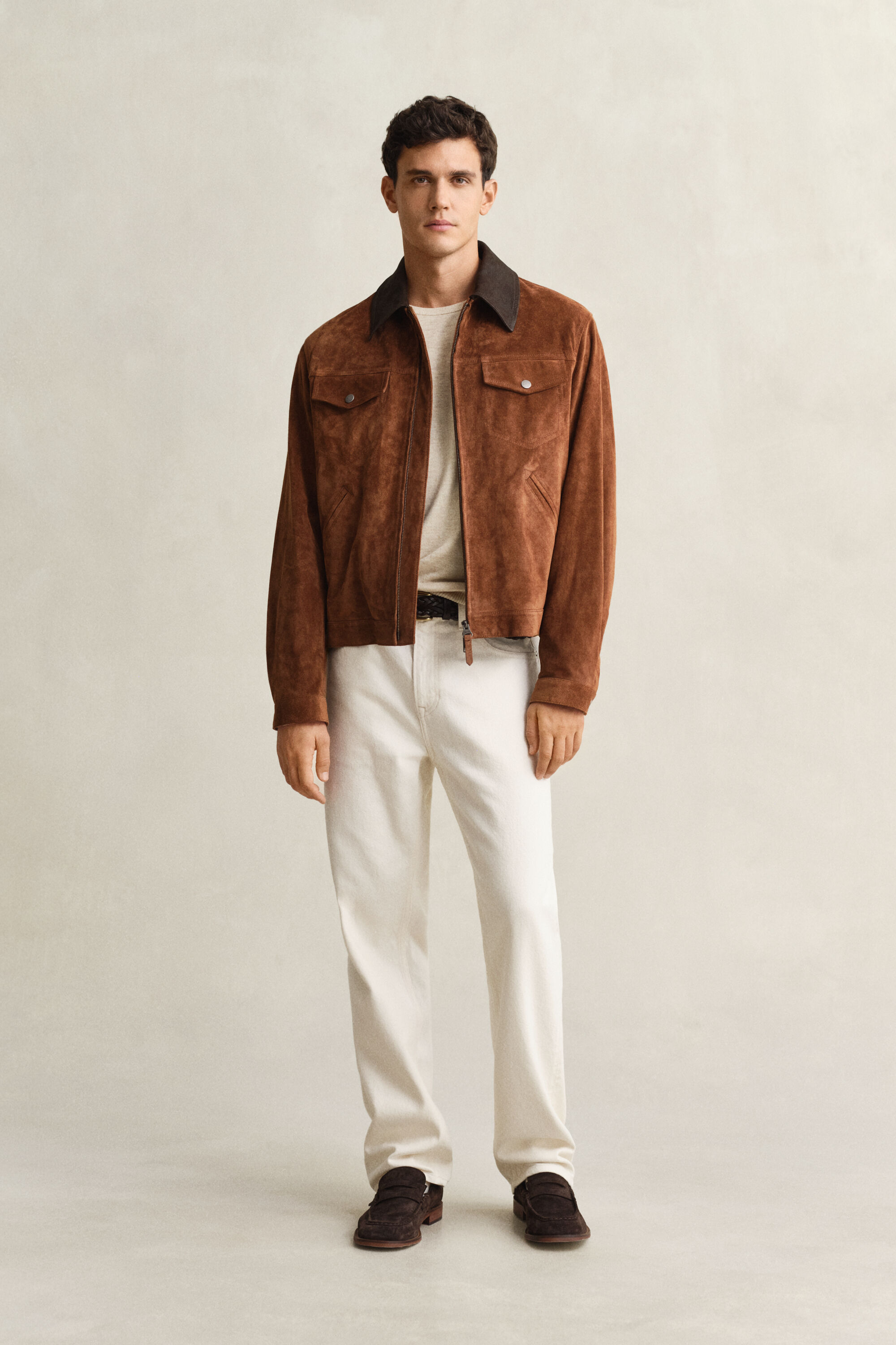 Slub Cotton Blend Sweater