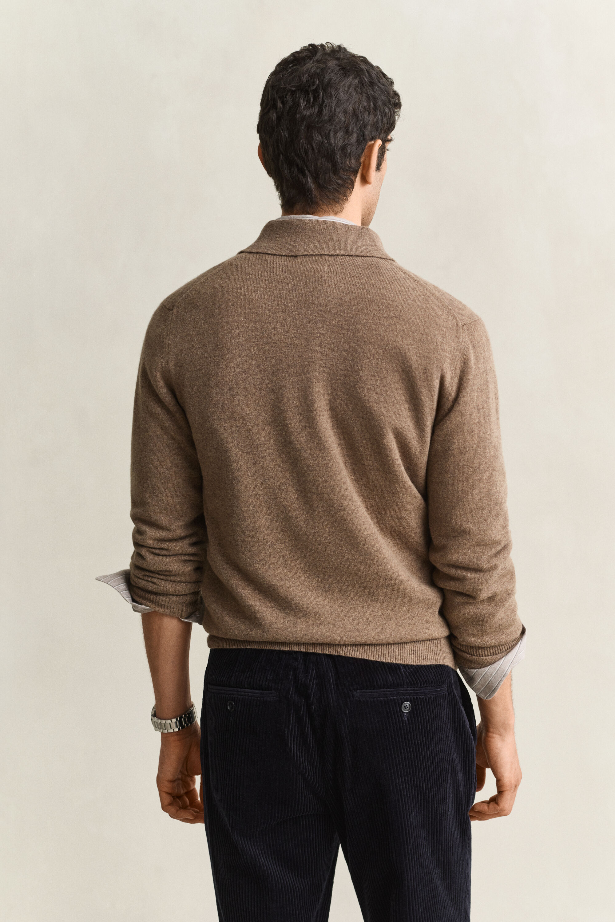 Superfine Lambswool Polo Sweater
