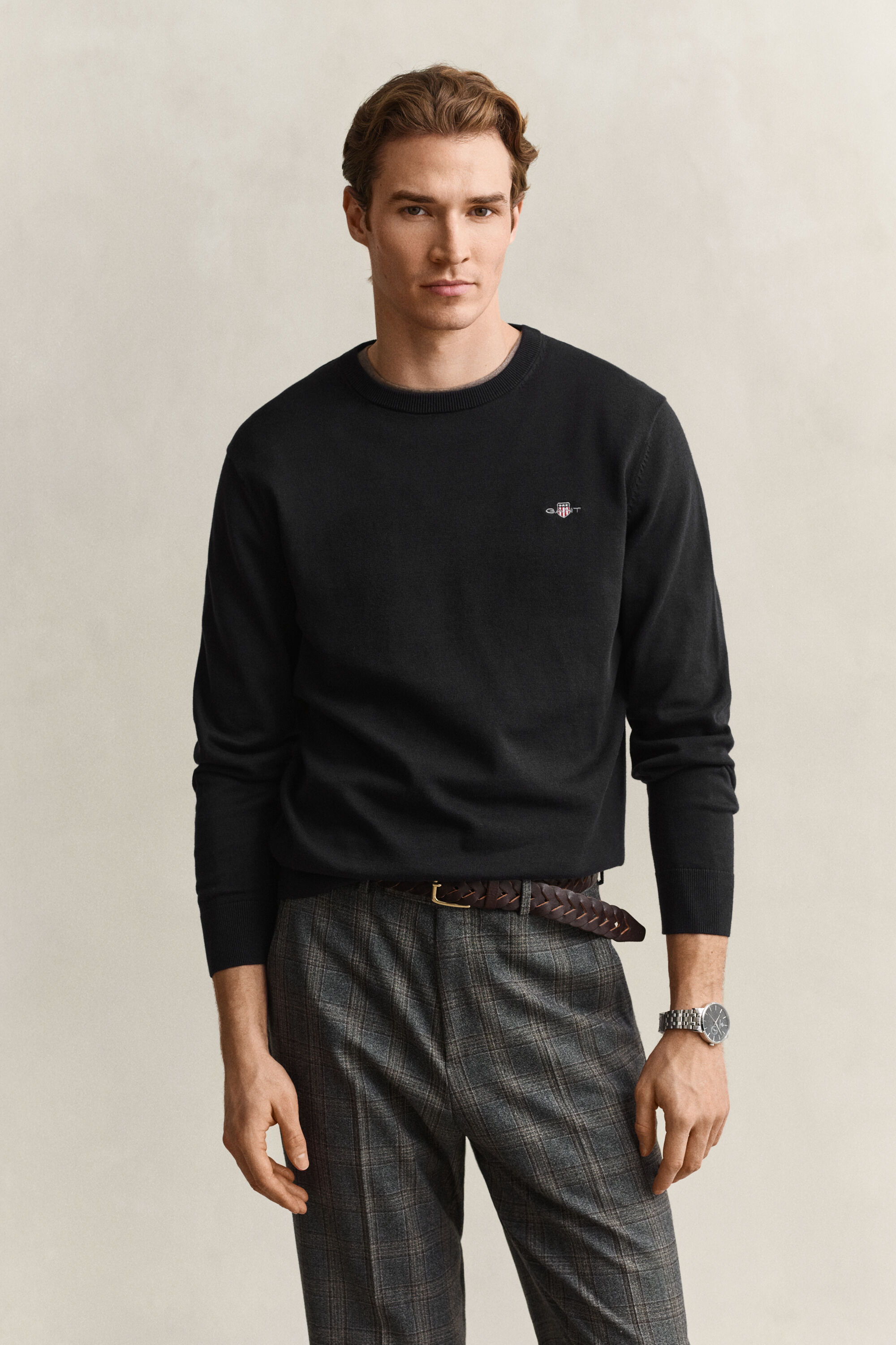 Cotton Crew Neck Sweater