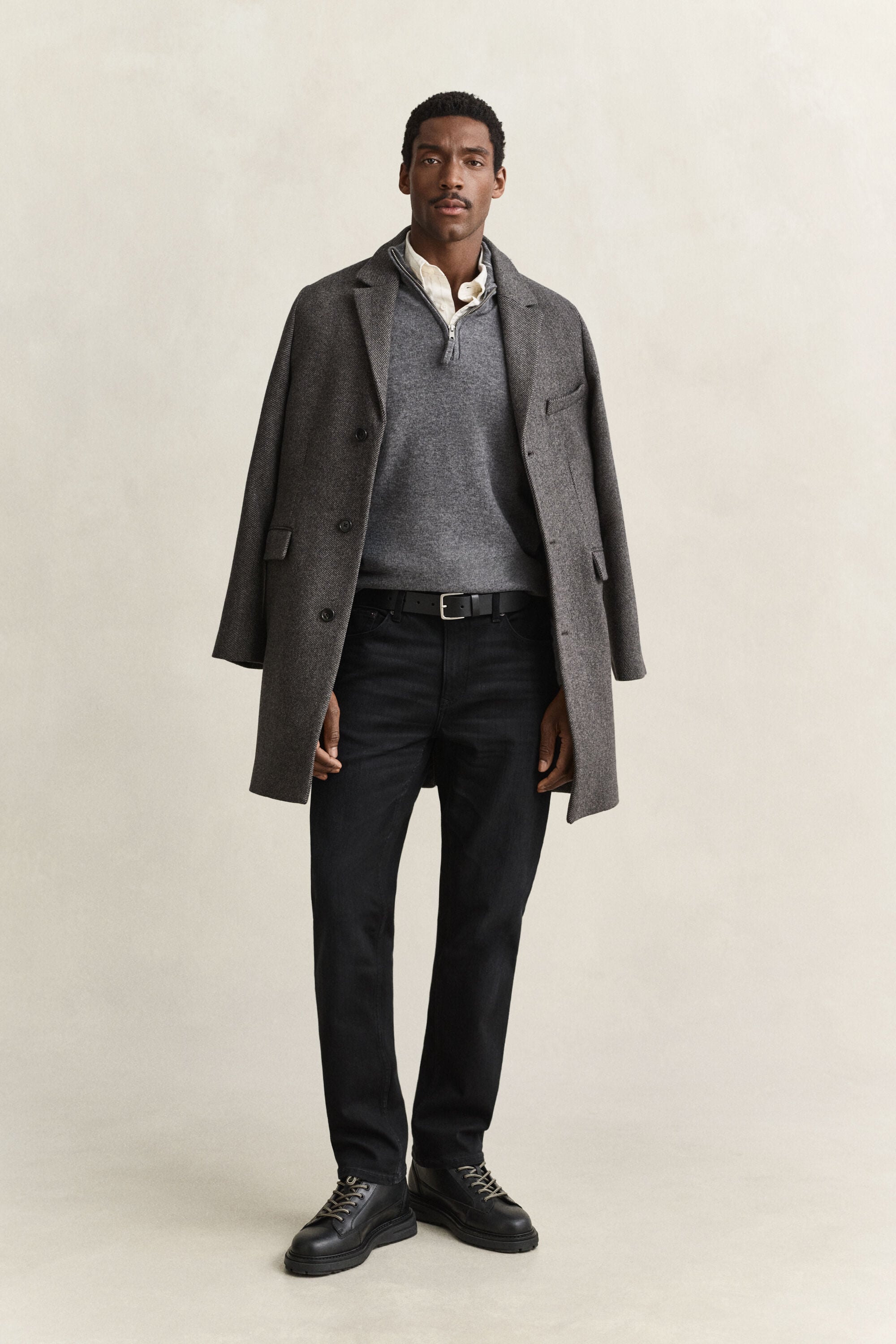 Lambswool Half-Zip Sweater