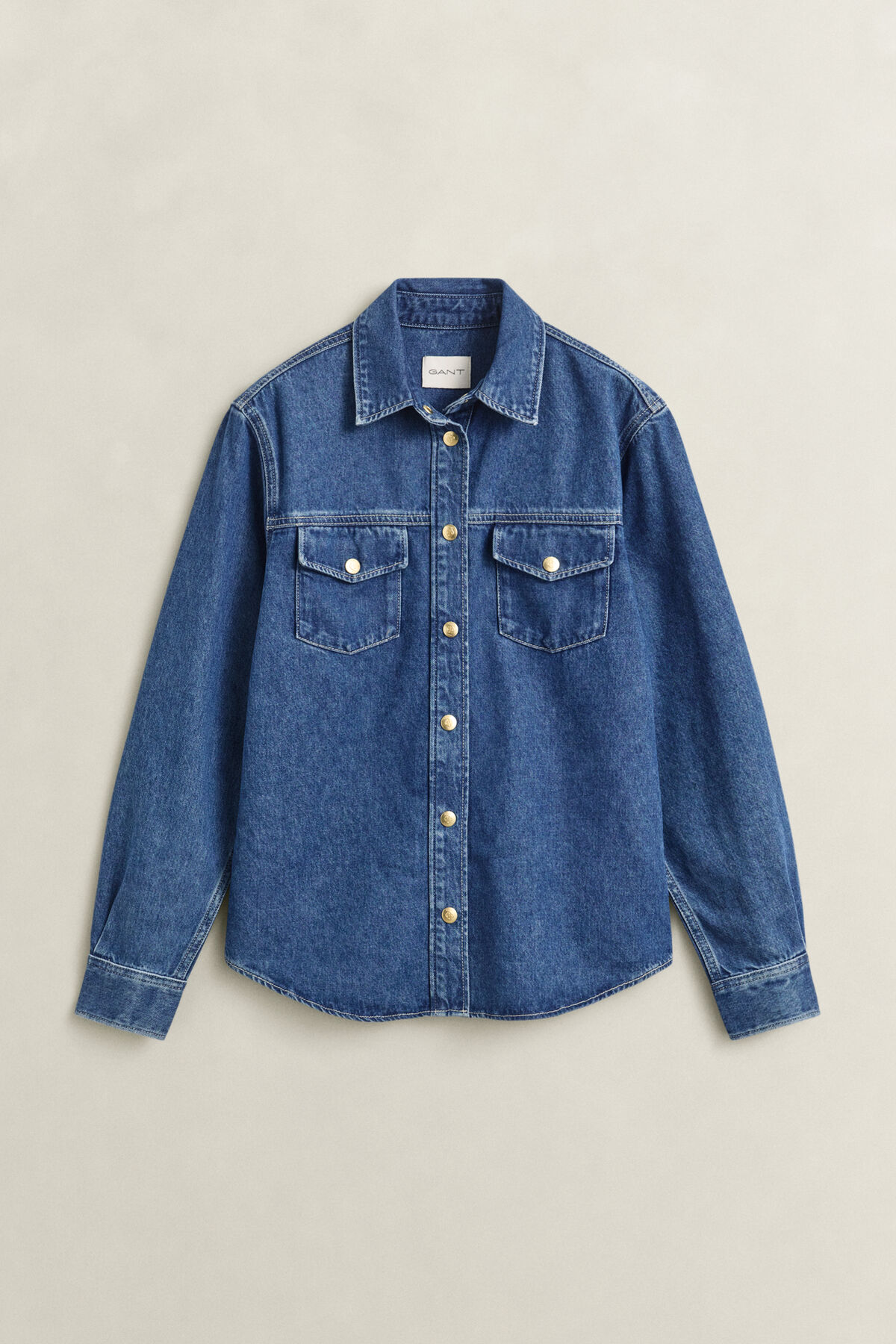 Denim Shirt — MID BLUE
