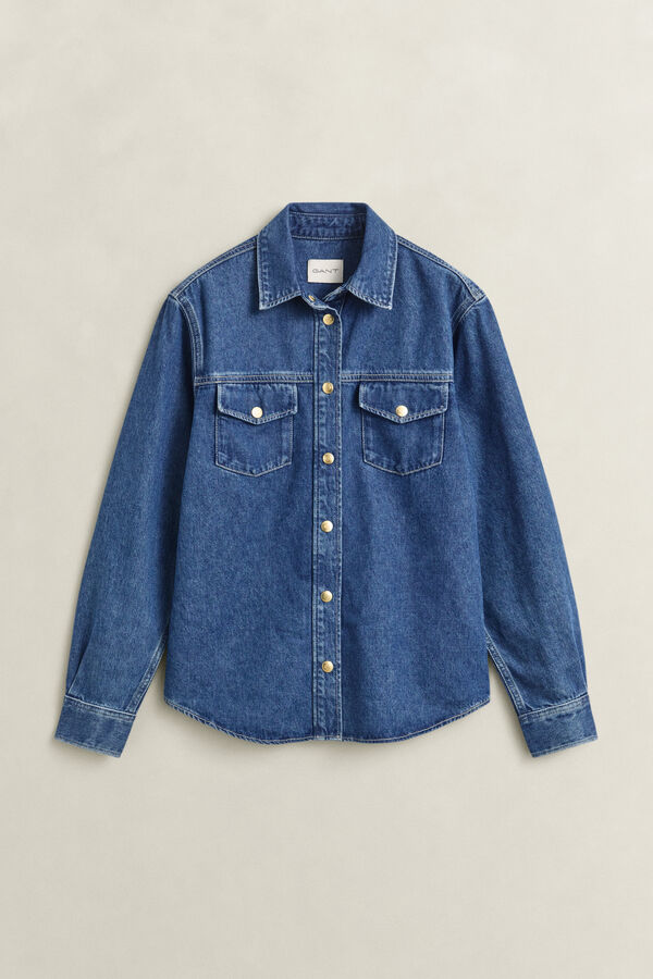 Denim Shirt — MID BLUE