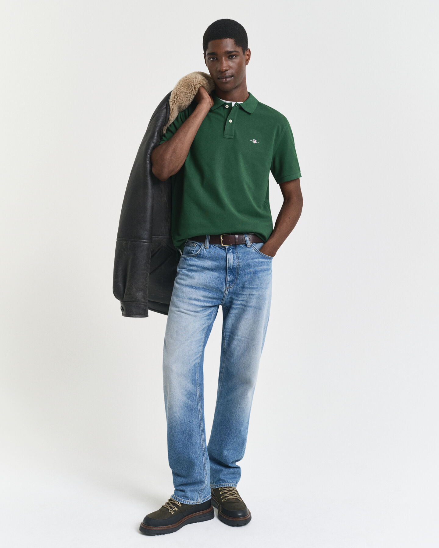 Regular Fit Shield Piqué Polo Shirt