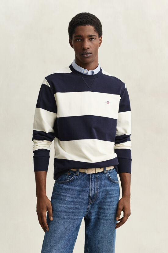 Striped Crew Neck Sweatshirt