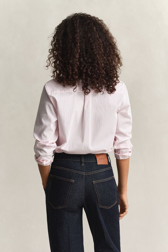 Regular Fit Classic Striped Poplin Shirt