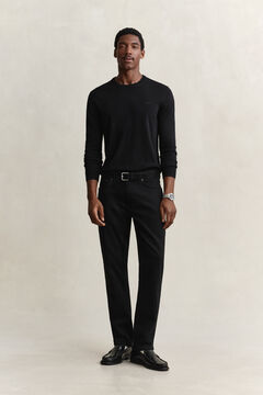Regular Clean Wash Jeans — BLACK 5