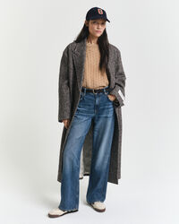 Cashmere Cable Knit Crew Neck Sweater