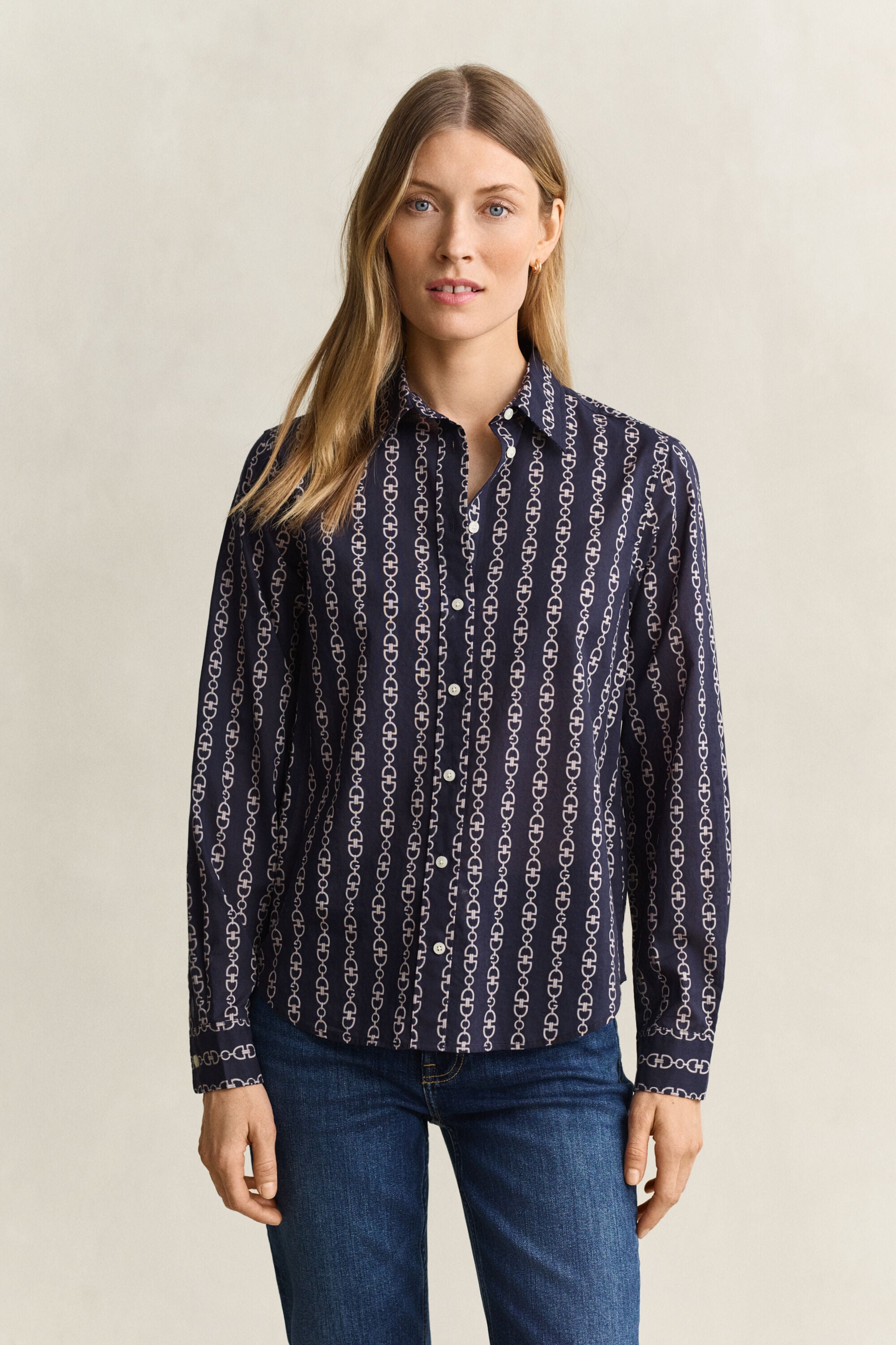 Printed Cotton Voile Shirt