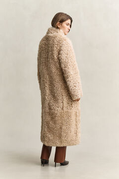 Shearling Coat — CARAMEL BROWN 2