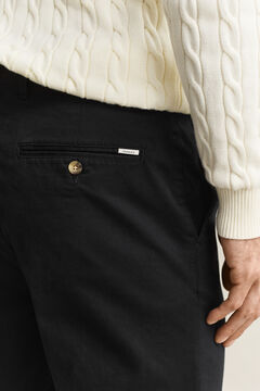 Classic Slim Chinos — BLACK 3