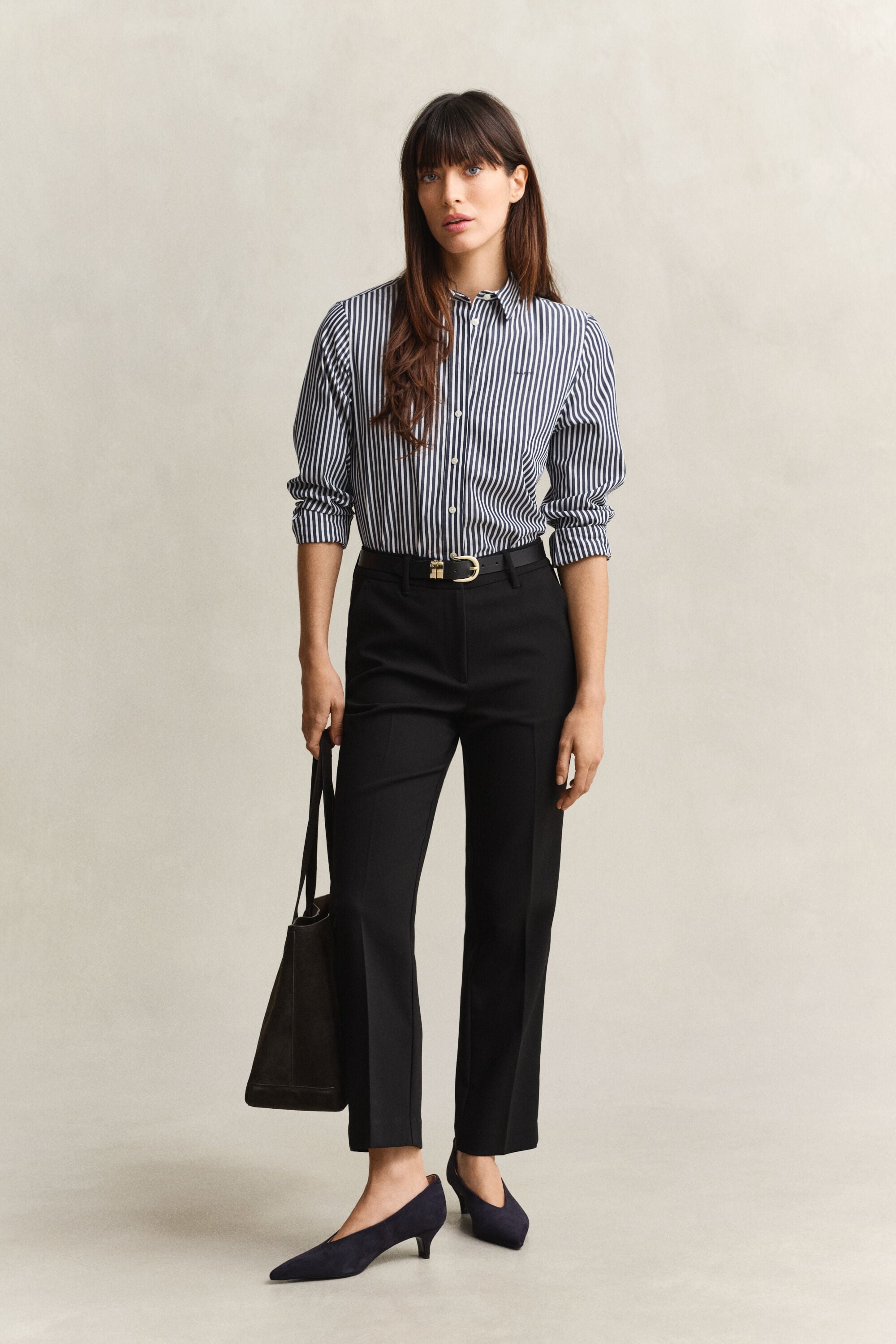 Classic Regular Striped Poplin Shirt