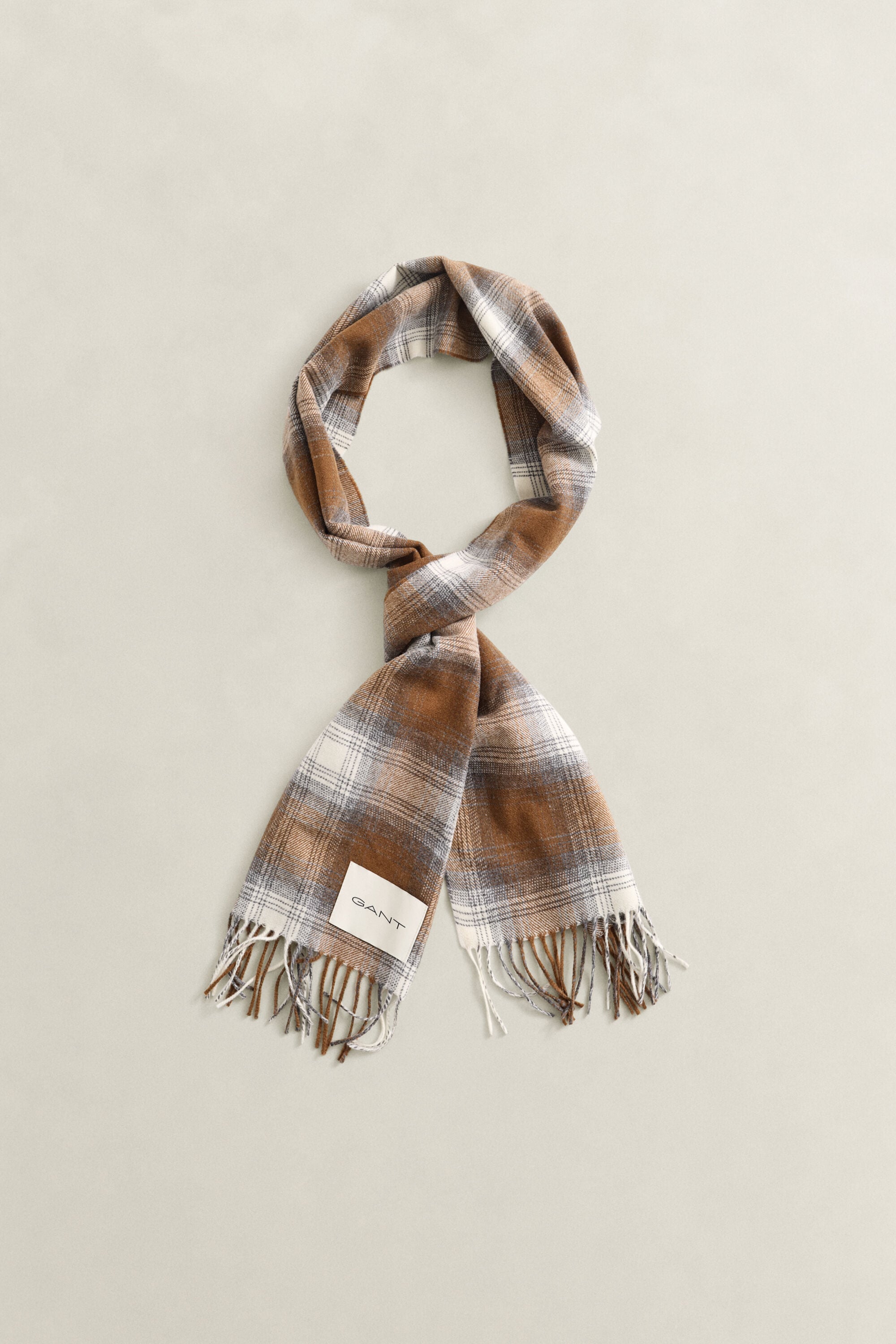 Checked Wool Scarf