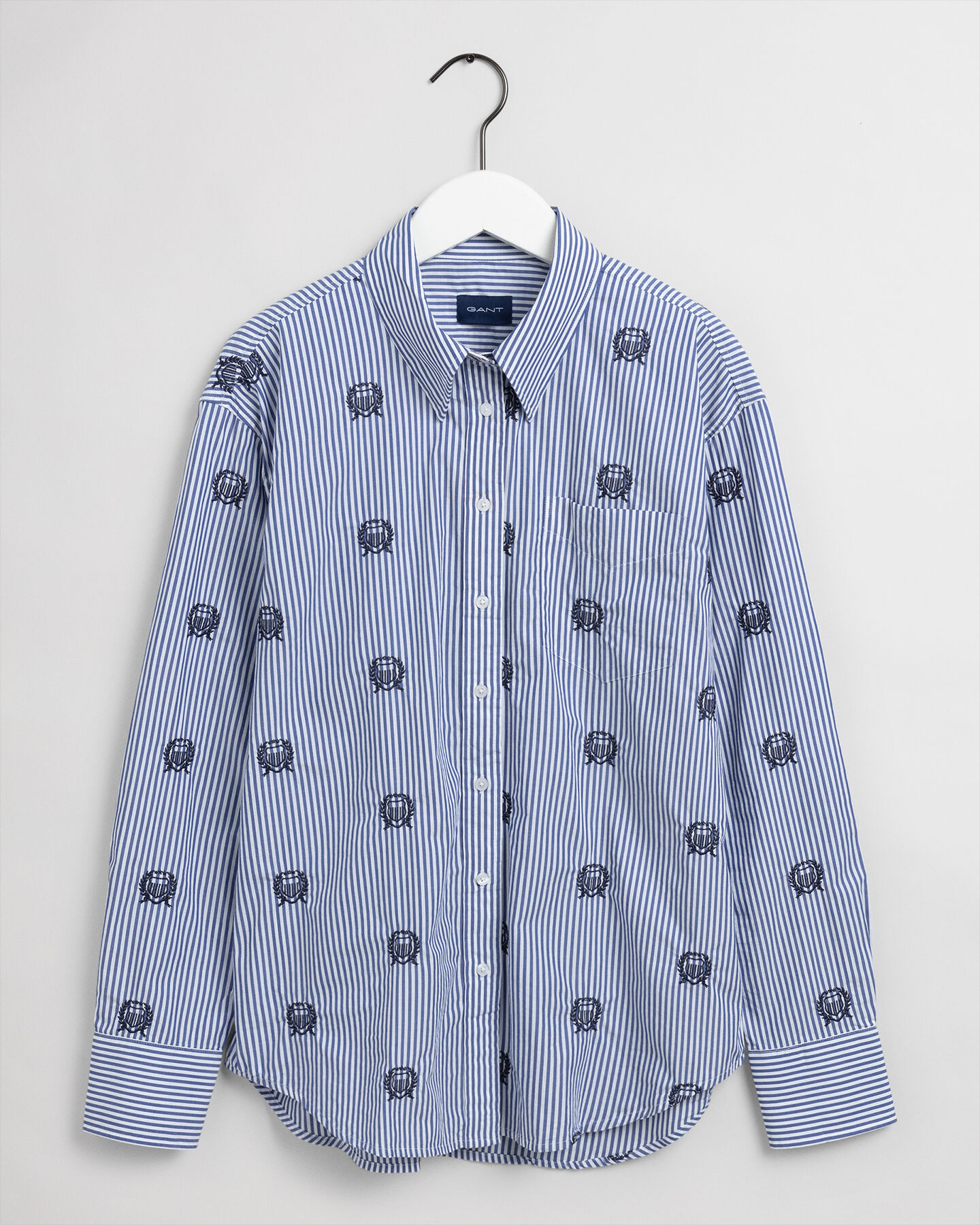 Relaxed Fit Stripe Crest Shirt