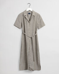 Linen Chambray Shirt Dress