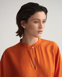 Lyocell Silk Popover Blouse