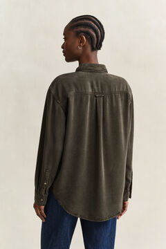 Denim Twill Ranger Shirt — DARK MOSS GREEN 2