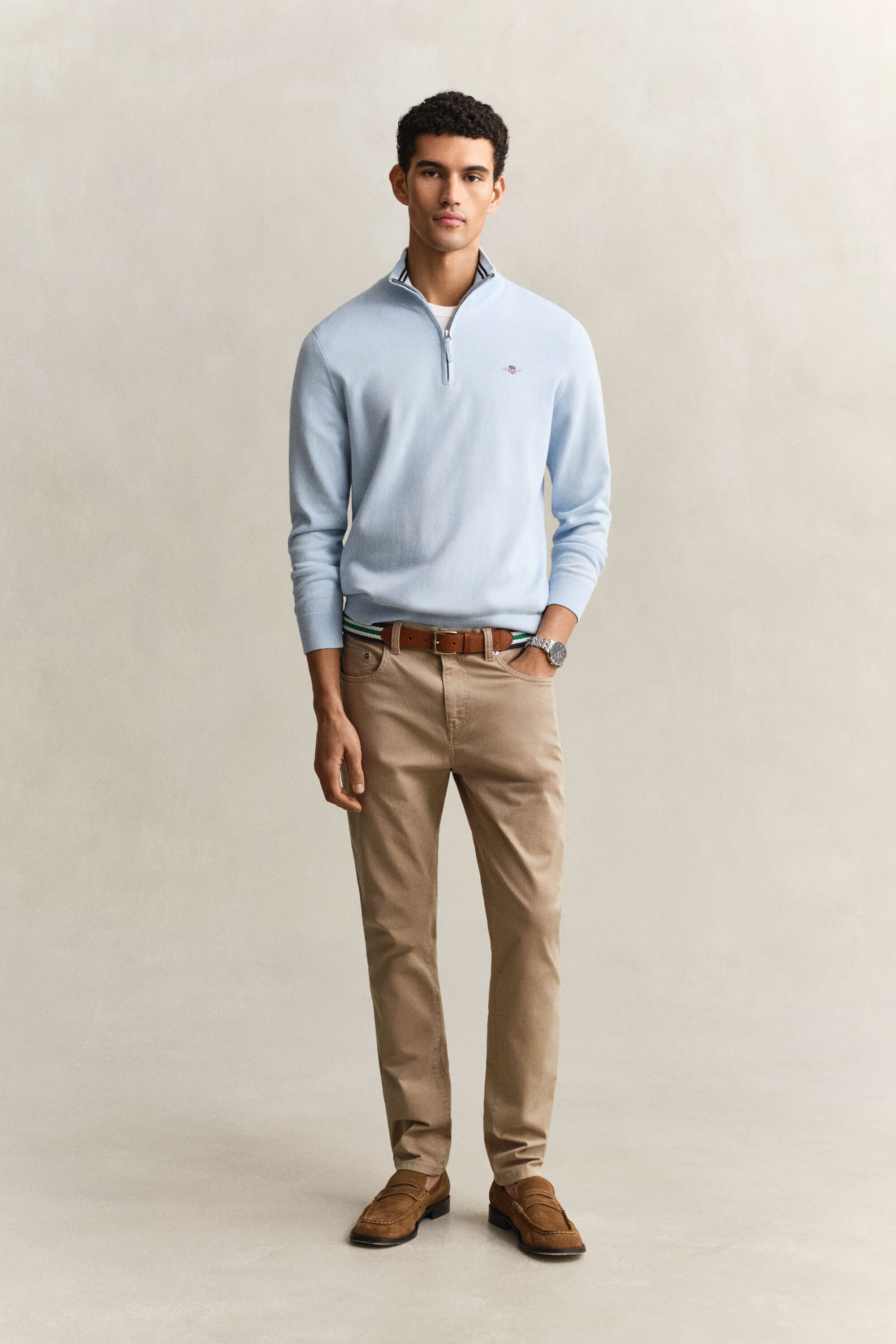 Classic Cotton Half-Zip Sweater