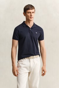 Slim Fit Shield Piqu&eacute; Polo Shirt