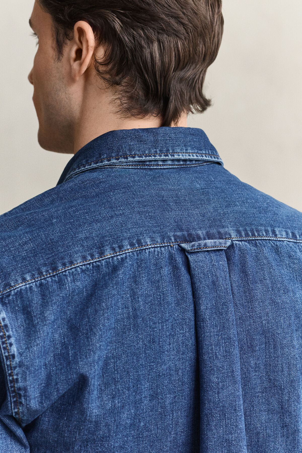 Denim Shirt — MID BLUE WORN IN