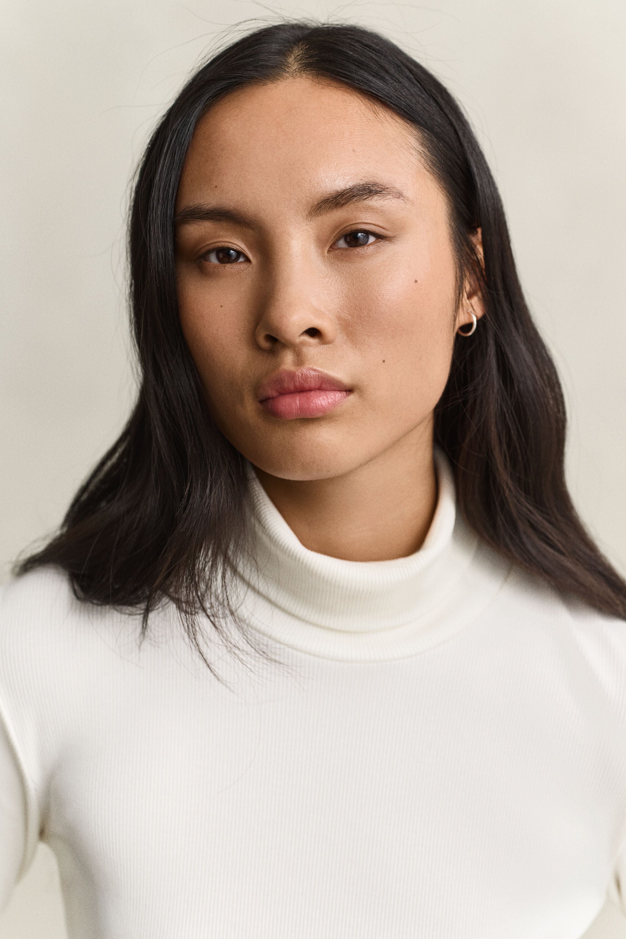 Ribbed Turtleneck Top