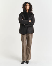 Reversible Shearling Peacoat