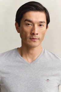 Slim Fit Shield V-Neck T-Shirt