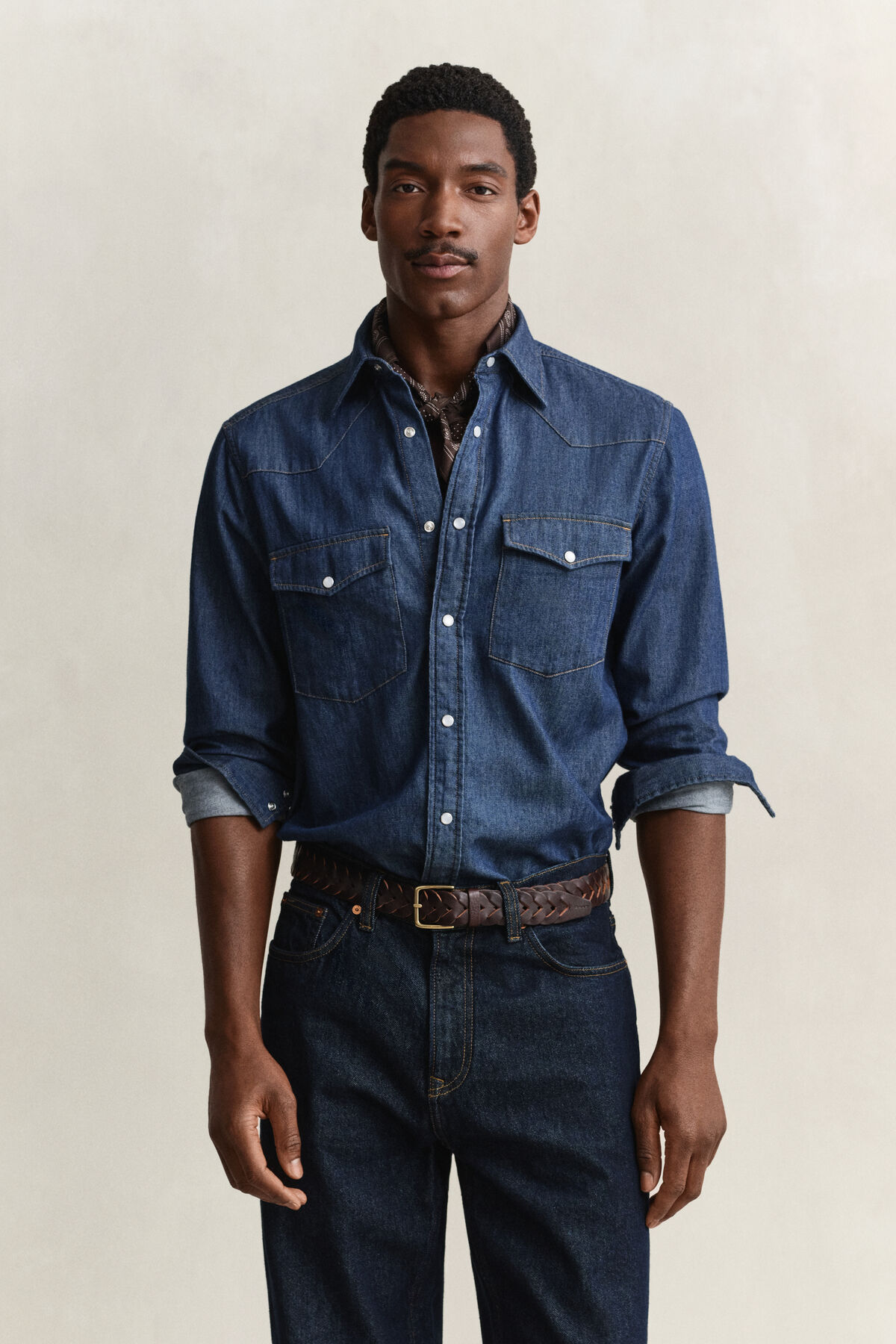 Denim Rodeo Shirt — DARK INDIGO