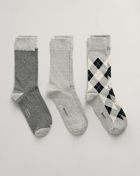 3-Pack Argyle Socks