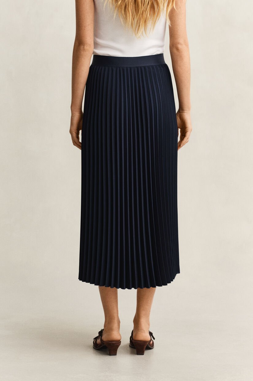 Pleated Midi Skirt