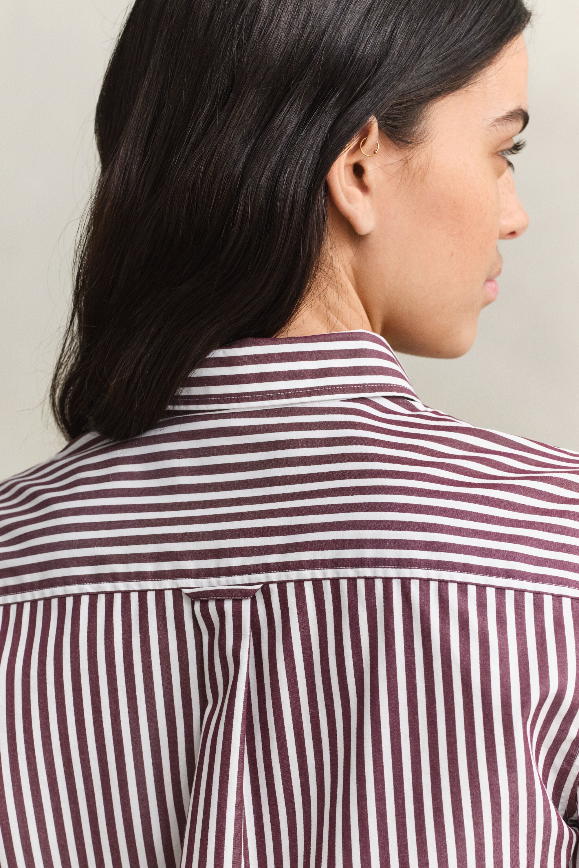 Regular Fit Striped Classic Poplin Shirt