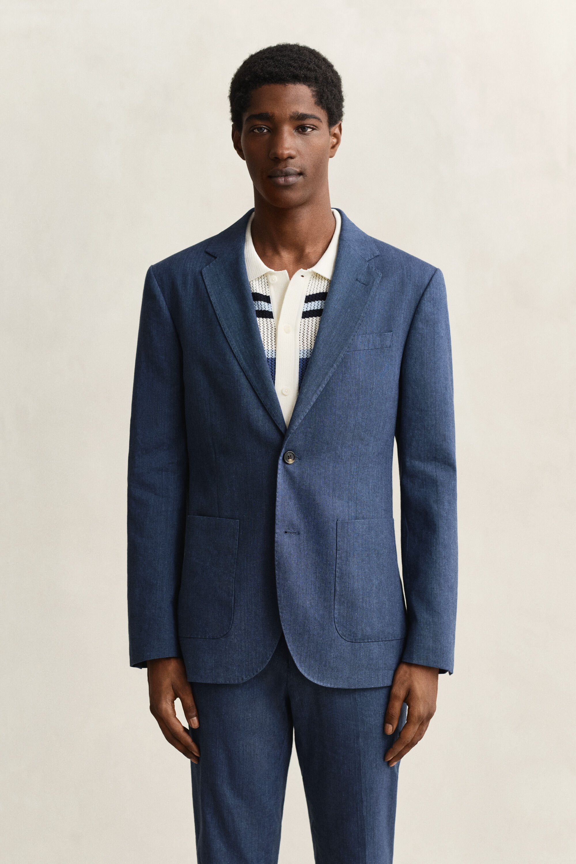 Linen Blend Suit Jacket