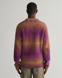 Soft Wool Ombr&eacute; Crew Neck Sweater
