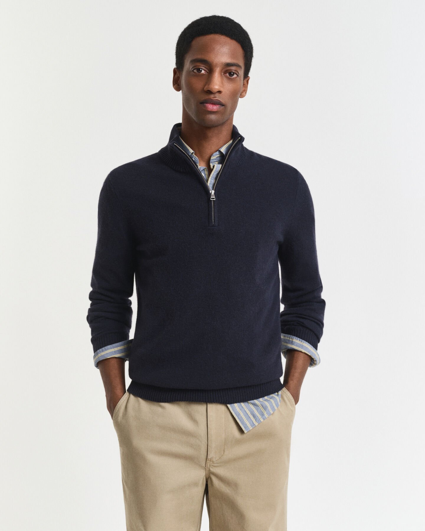 Cashmere Half-Zip Sweater