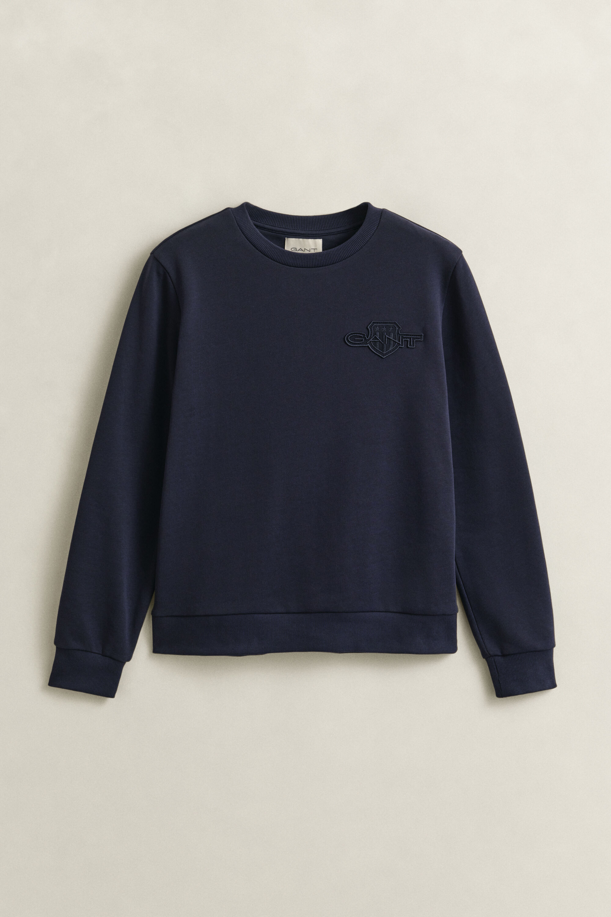 Tonal Shield Crew Neck Sweatshirt