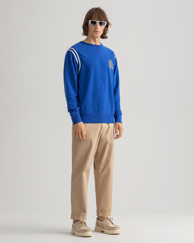 Tiger Badge Crew Neck Sweatshirt