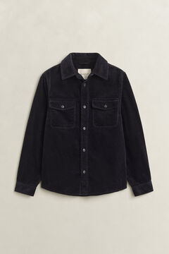 Corduroy Overshirt — EVENING BLUE 4