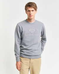 Tonal Shield Crew Neck Sweatshirt